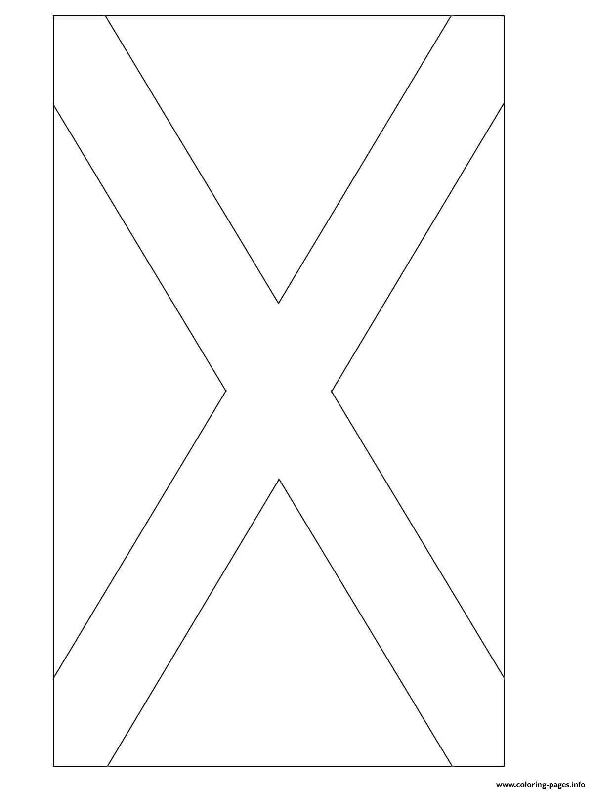 Scotland flag coloring page