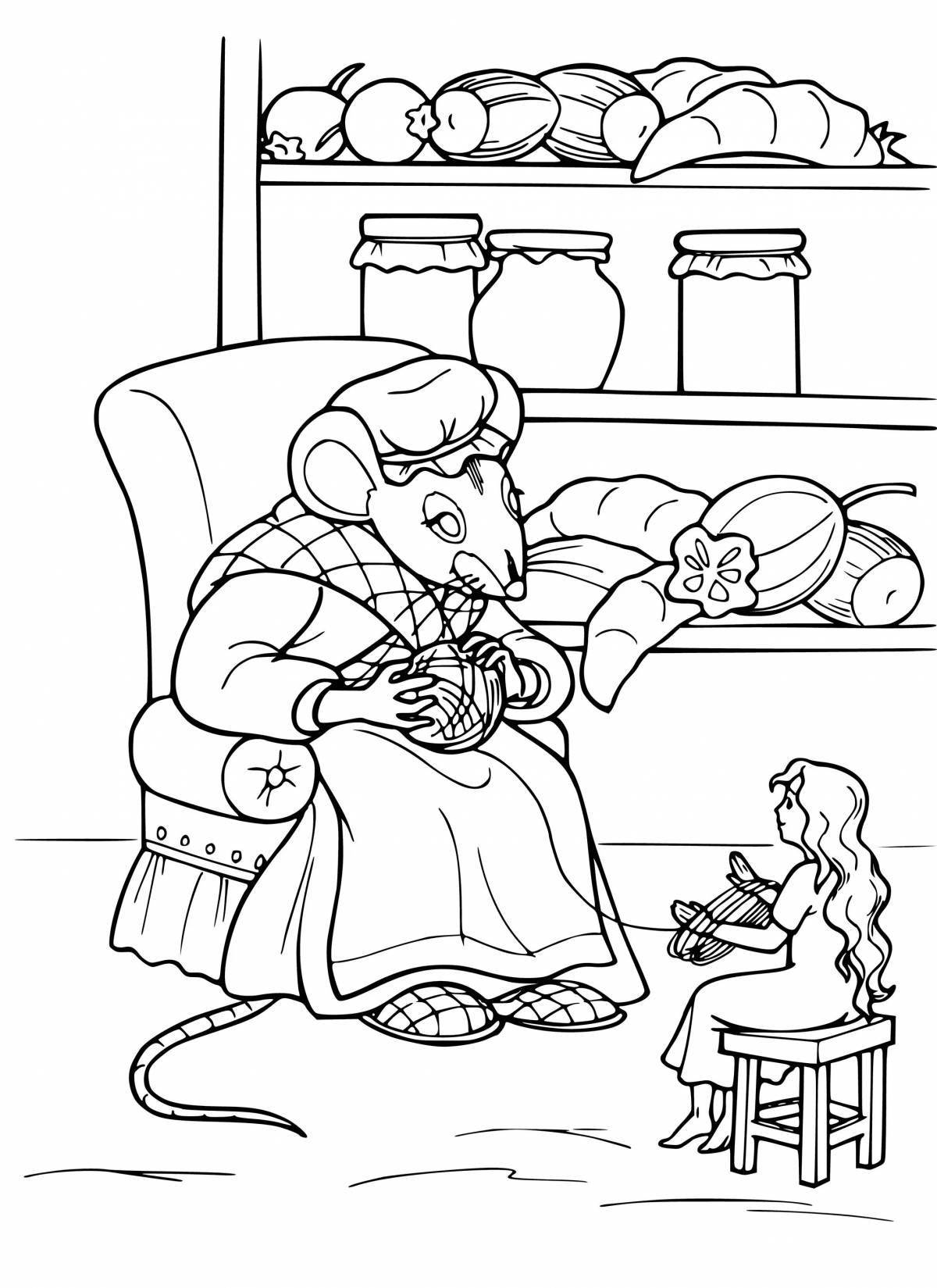 Fantastic coloring book based on fairy tales