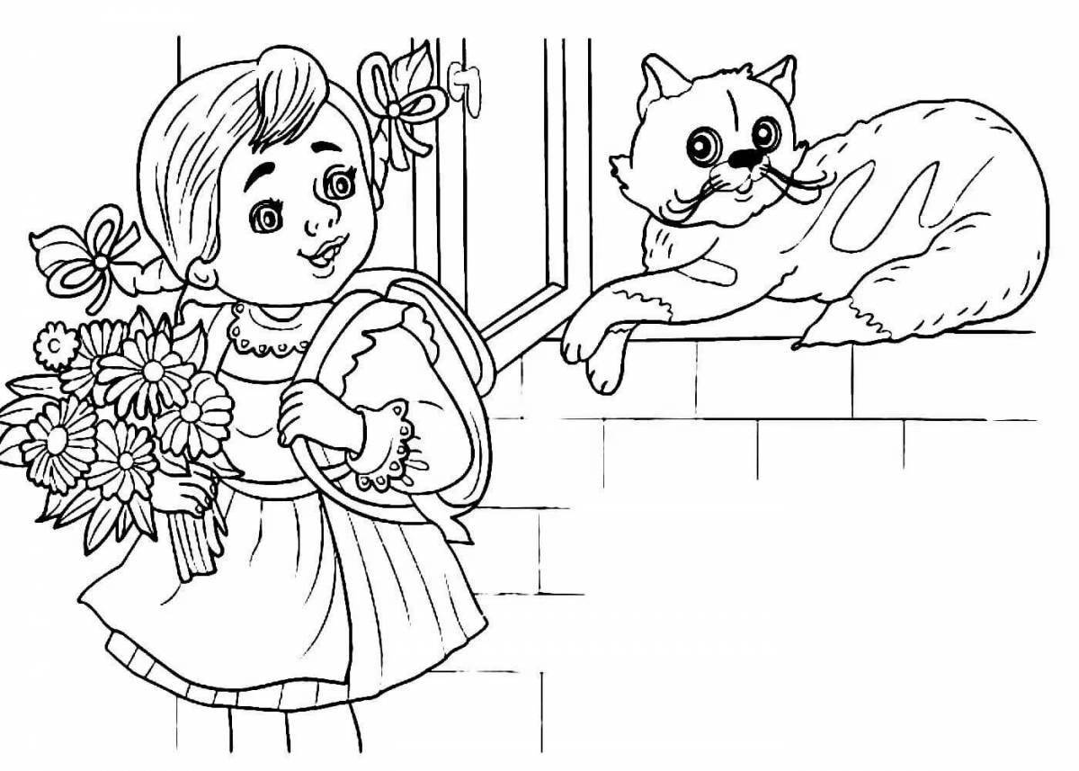 A wonderful coloring book based on Marshak's fairy tales
