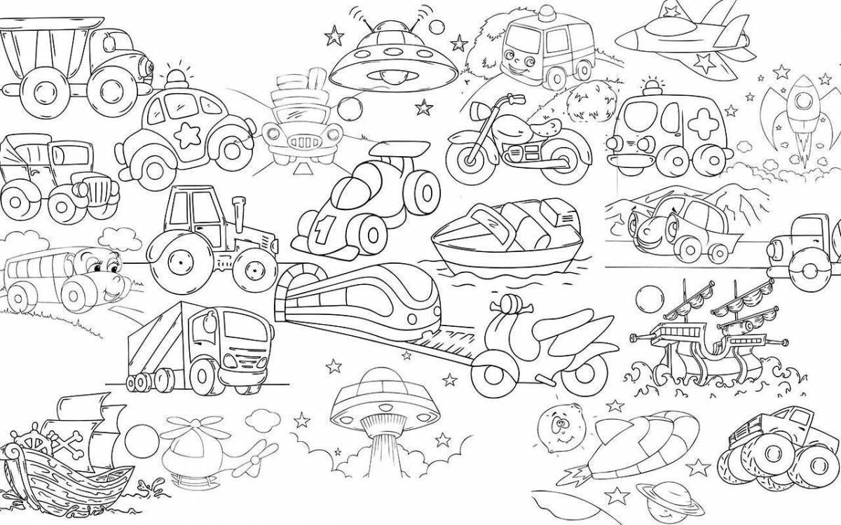 Color-crazy hobbyline coloring page