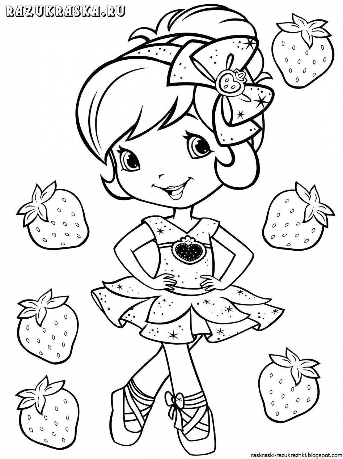 Yandex bright coloring book for girls