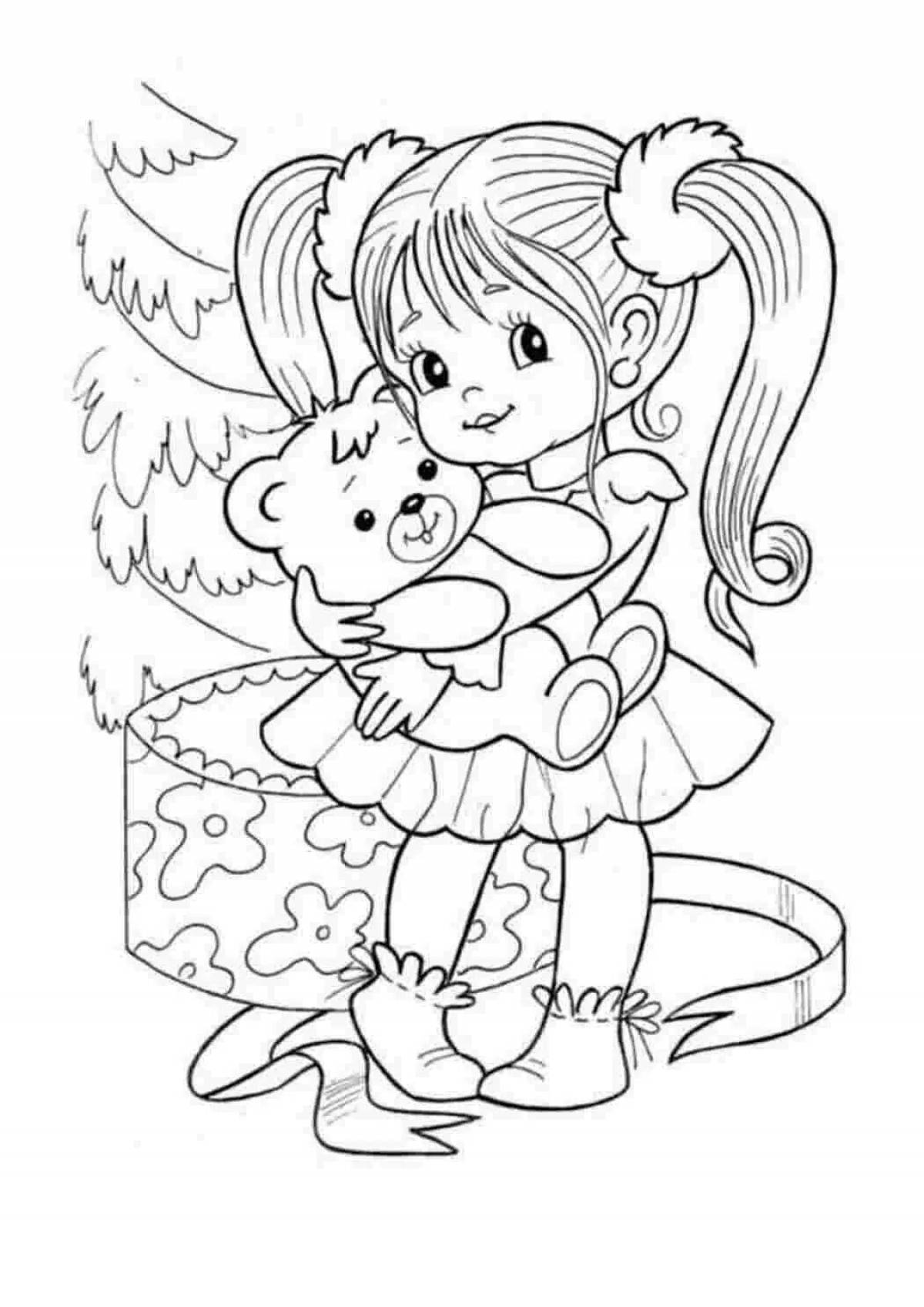 Charming Yandex coloring book for girls