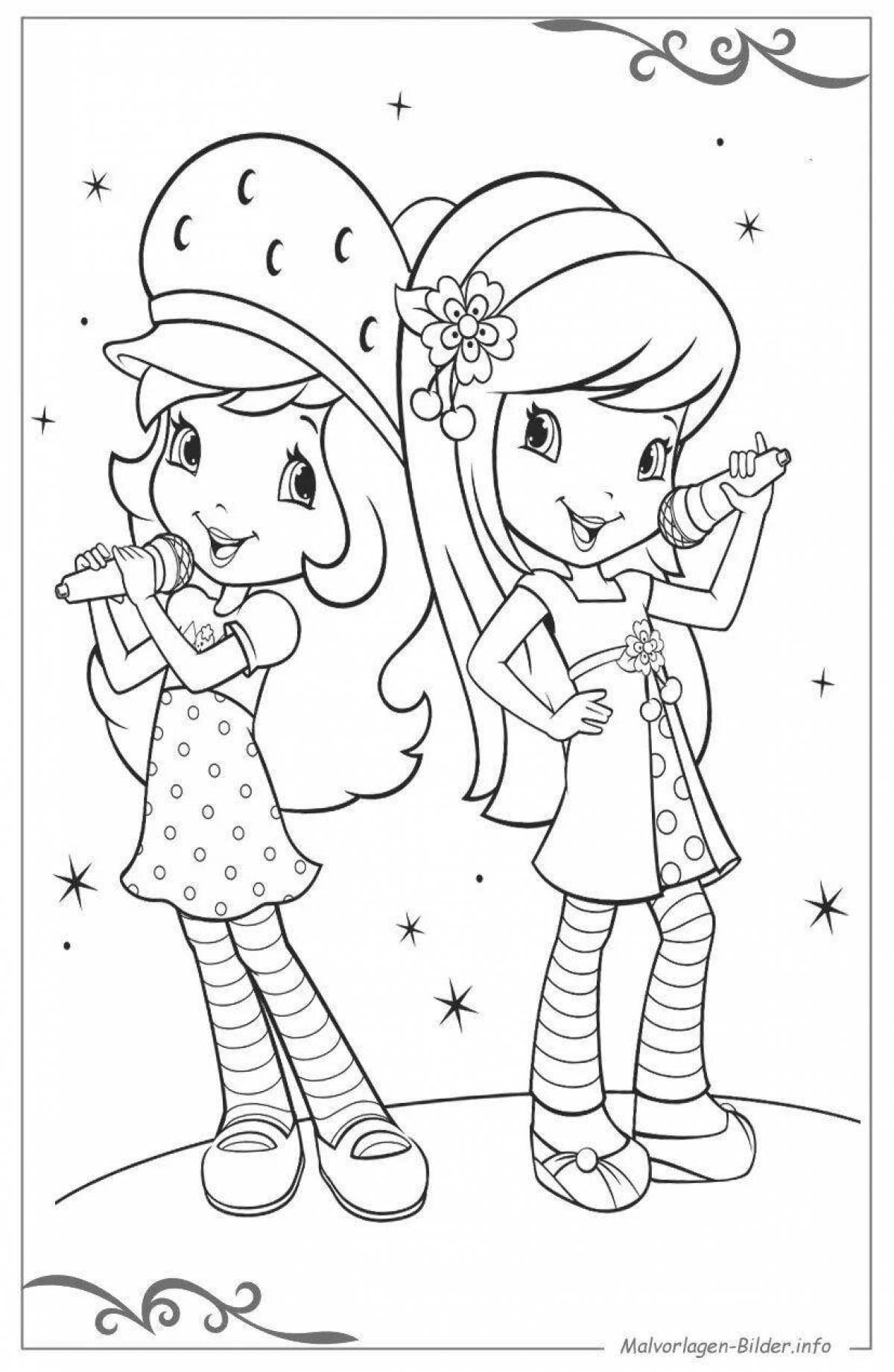 Wonderful Yandex coloring book for girls