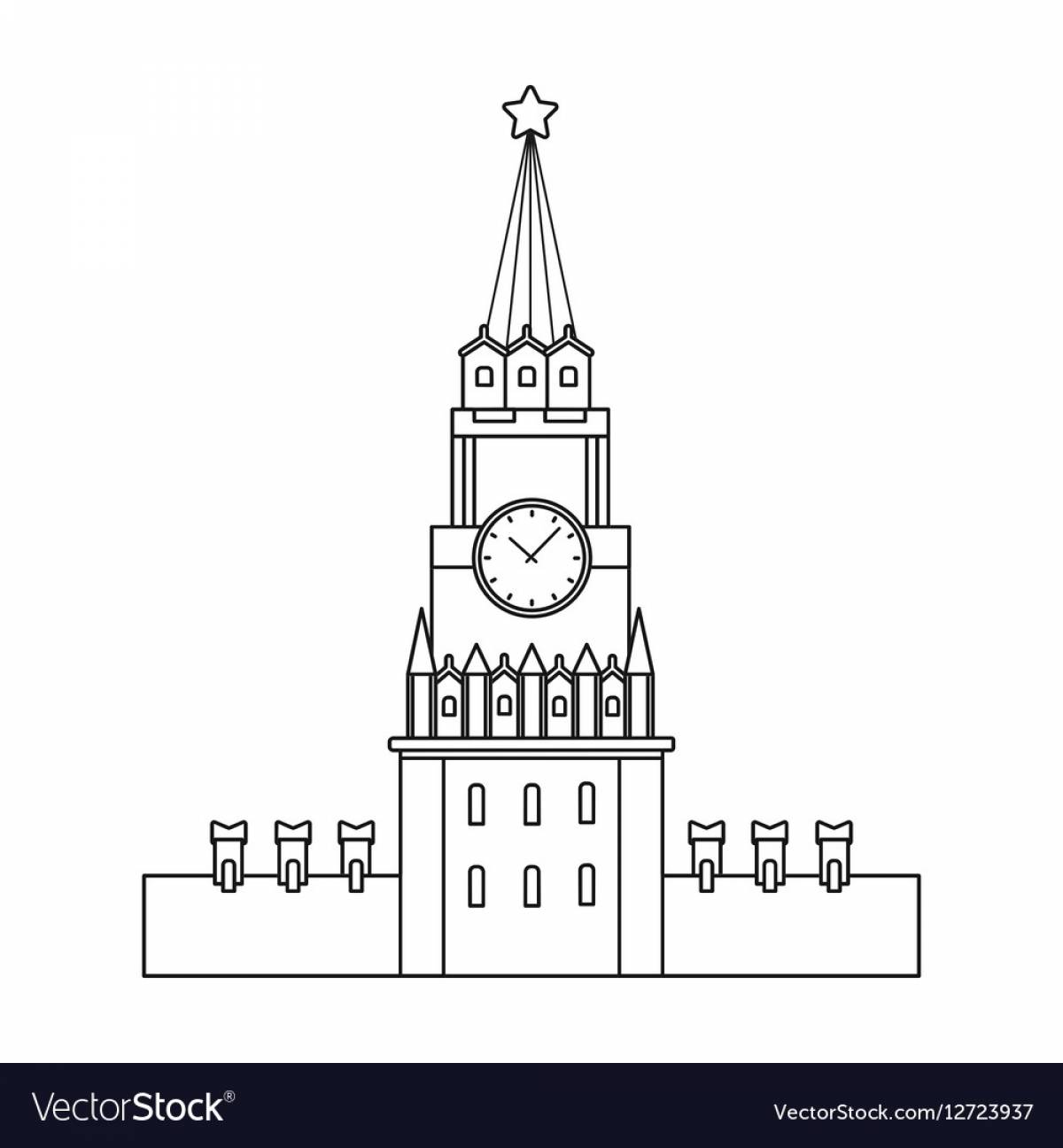 The spasskaya tower of the Kremlin #2