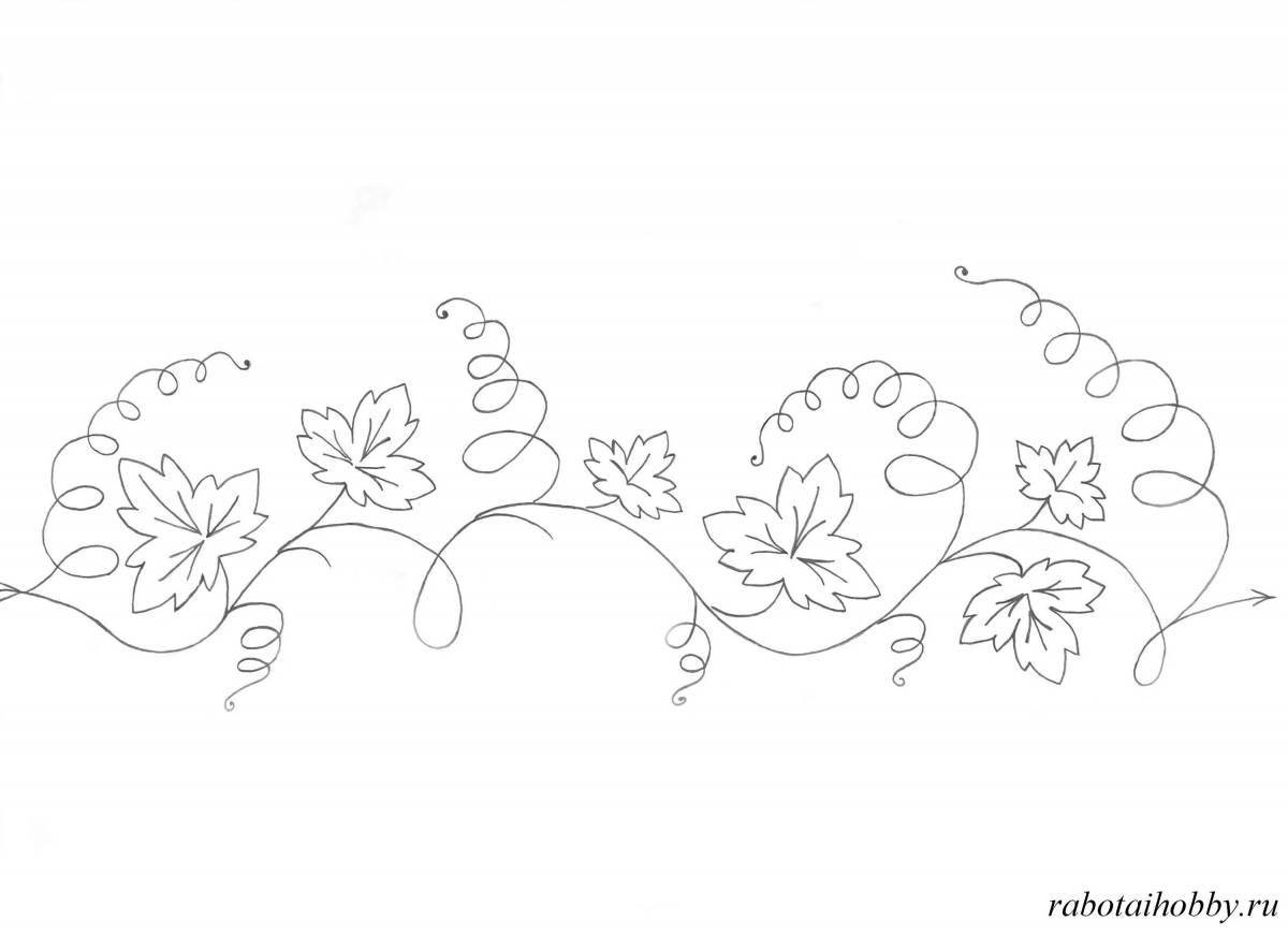A coloring page with an attractive striped pattern