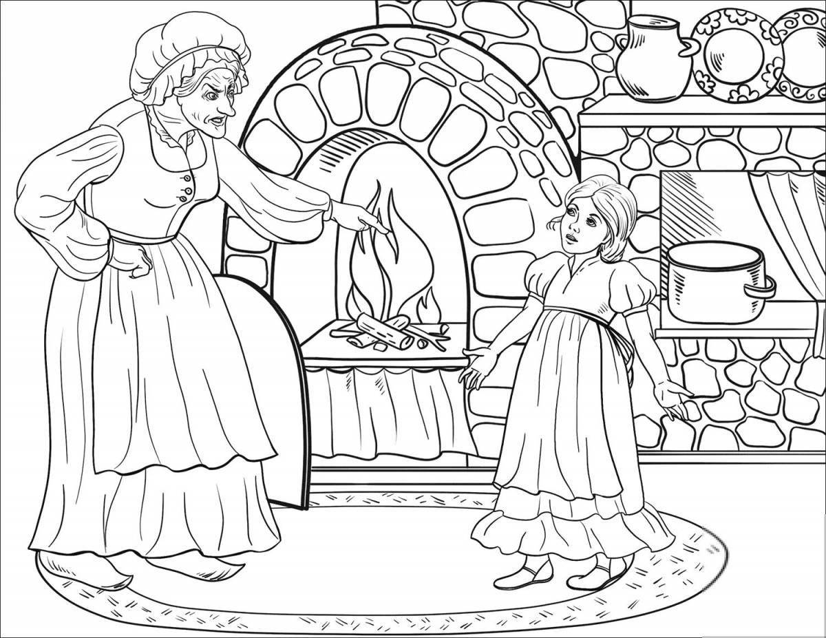 Glorious Hansel and Gretel coloring page