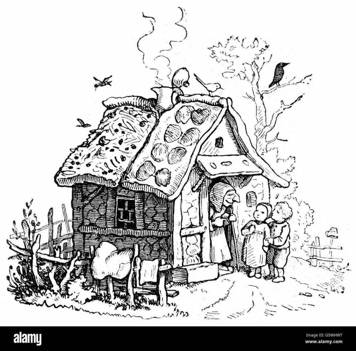 Exquisite hansel and gretel coloring pages