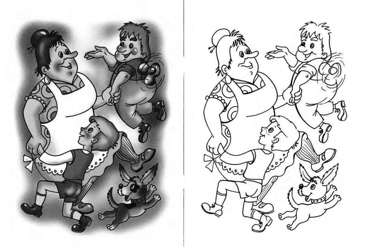 Charming carlson coloring page