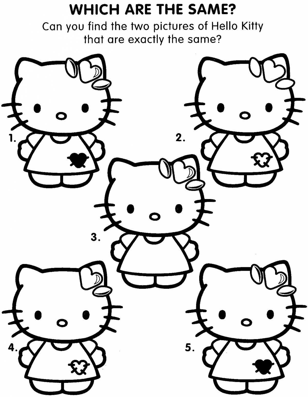 Live coloring kitty with clothes
