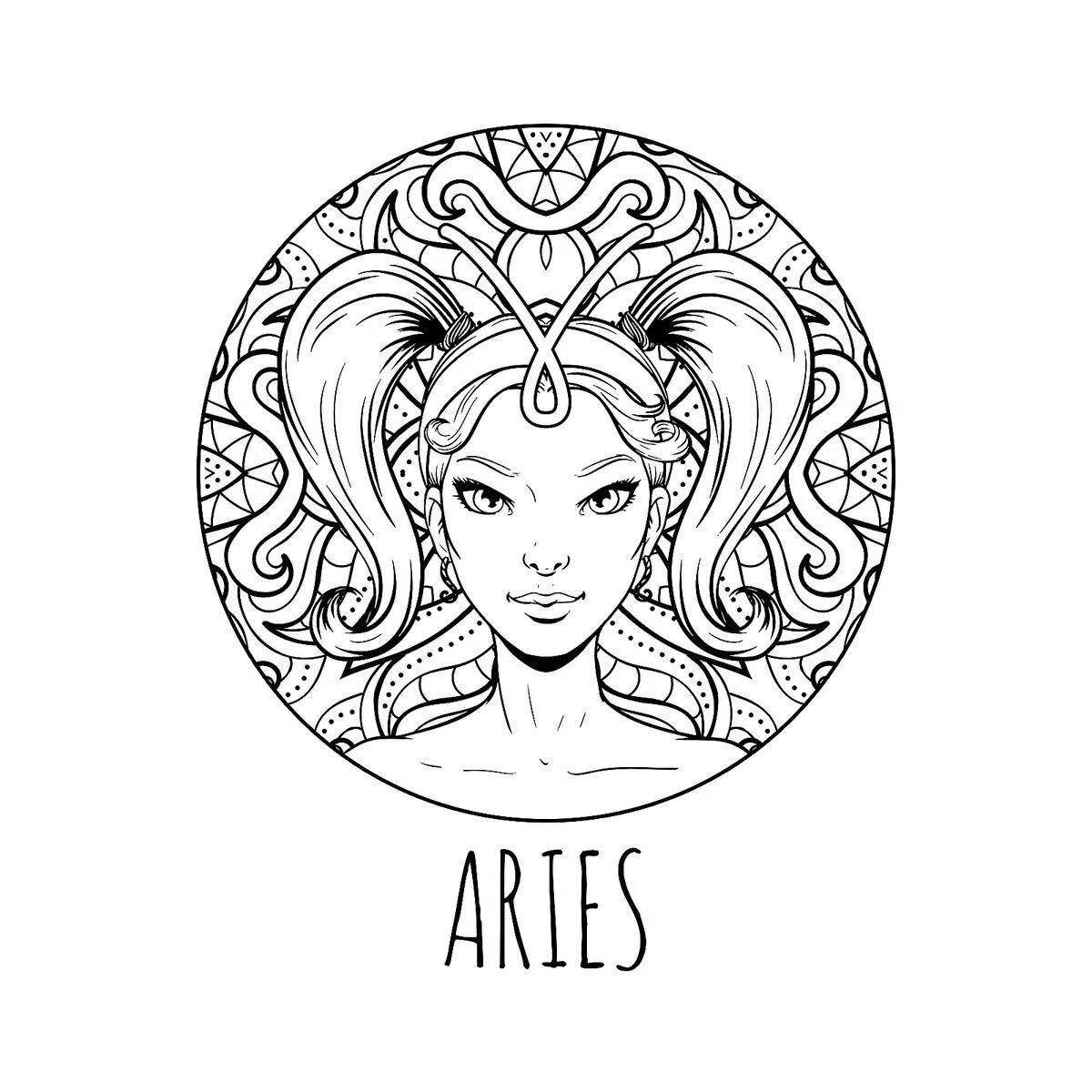 Inviting coloring book antistress signs of the zodiac