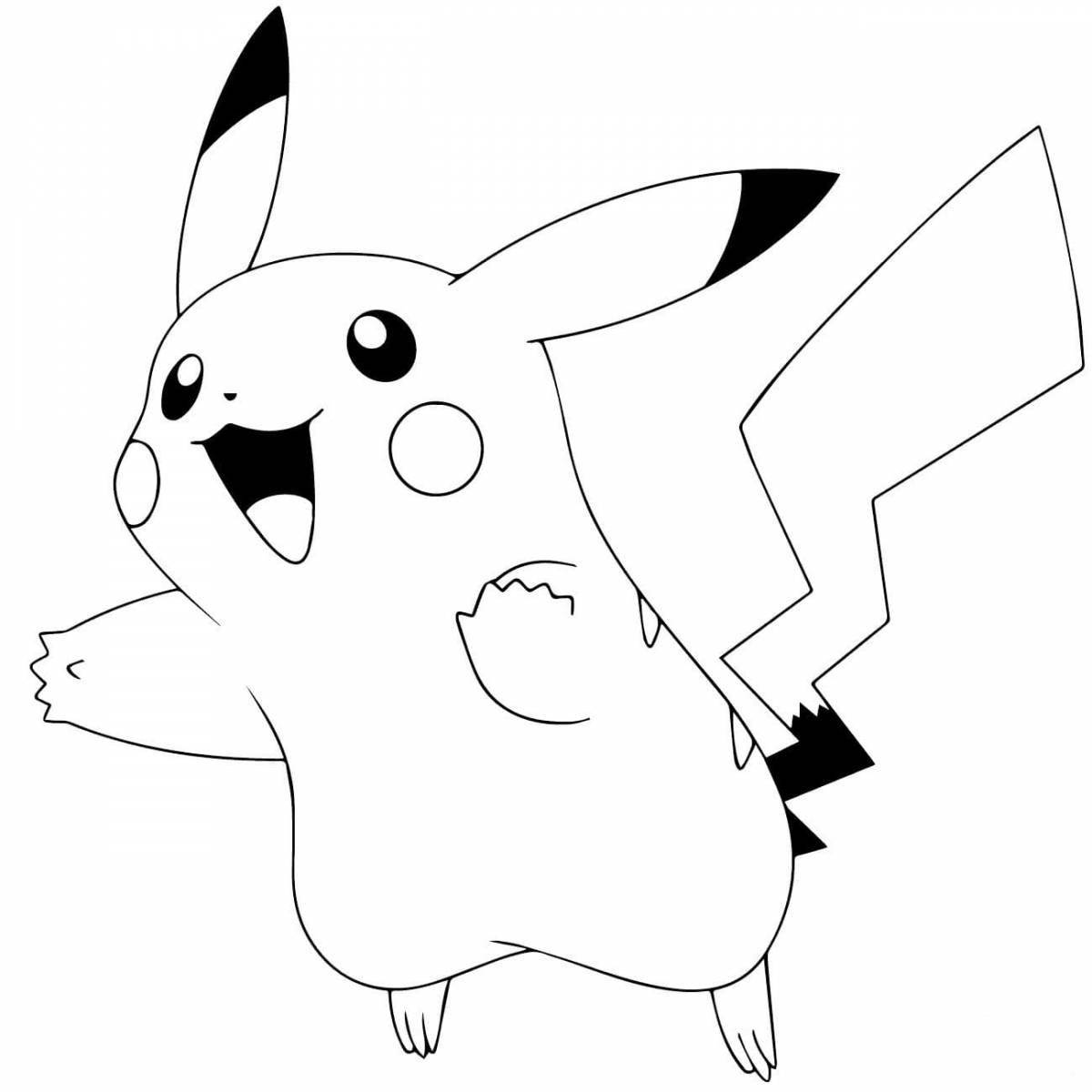 Pikachu fairy numbers coloring book