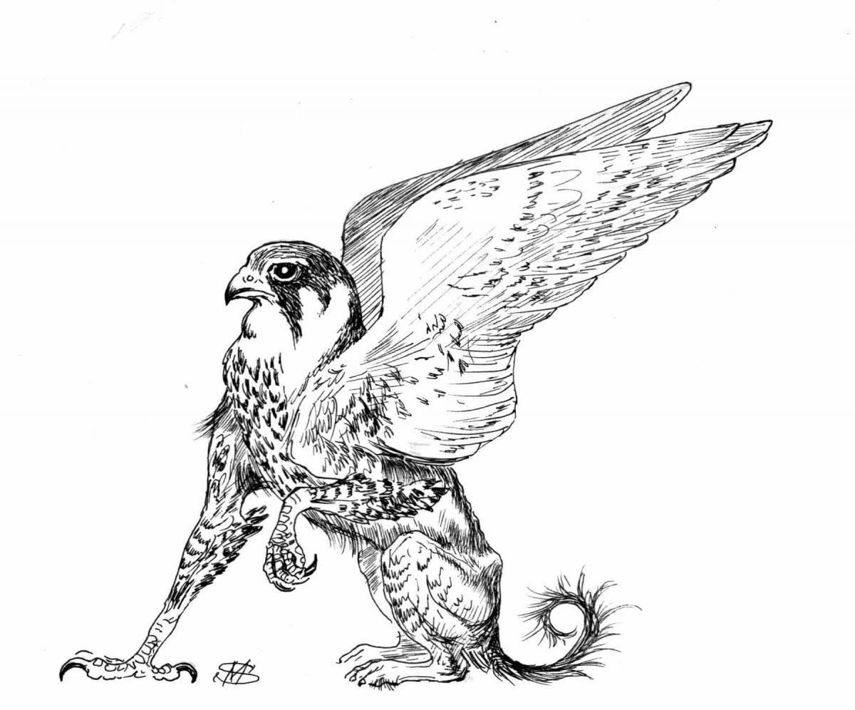 Photo Dazzling coloring Finist clear falcon