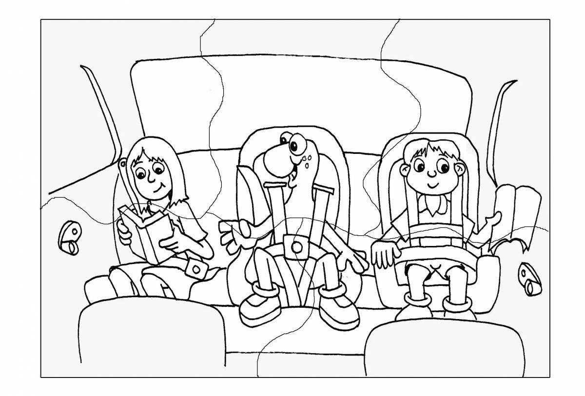 Live child in car seat