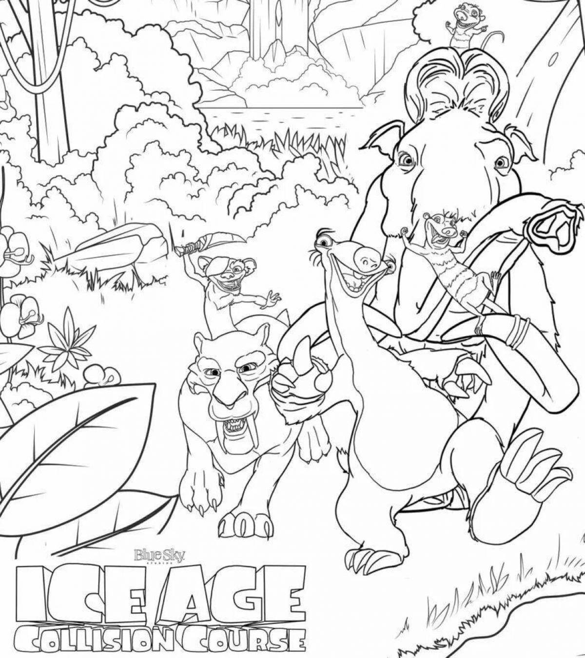 Awesome ice age 3 coloring book