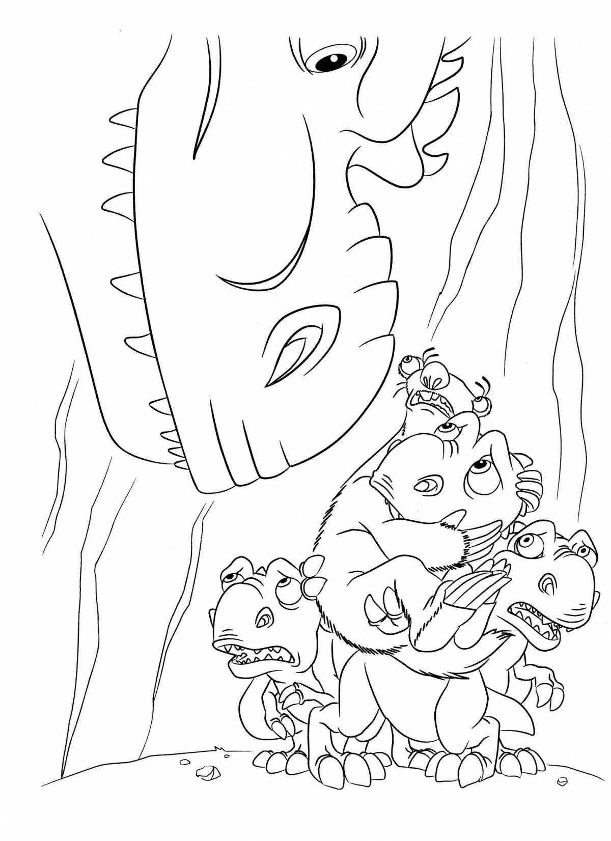 Radiant ice age 3 coloring page