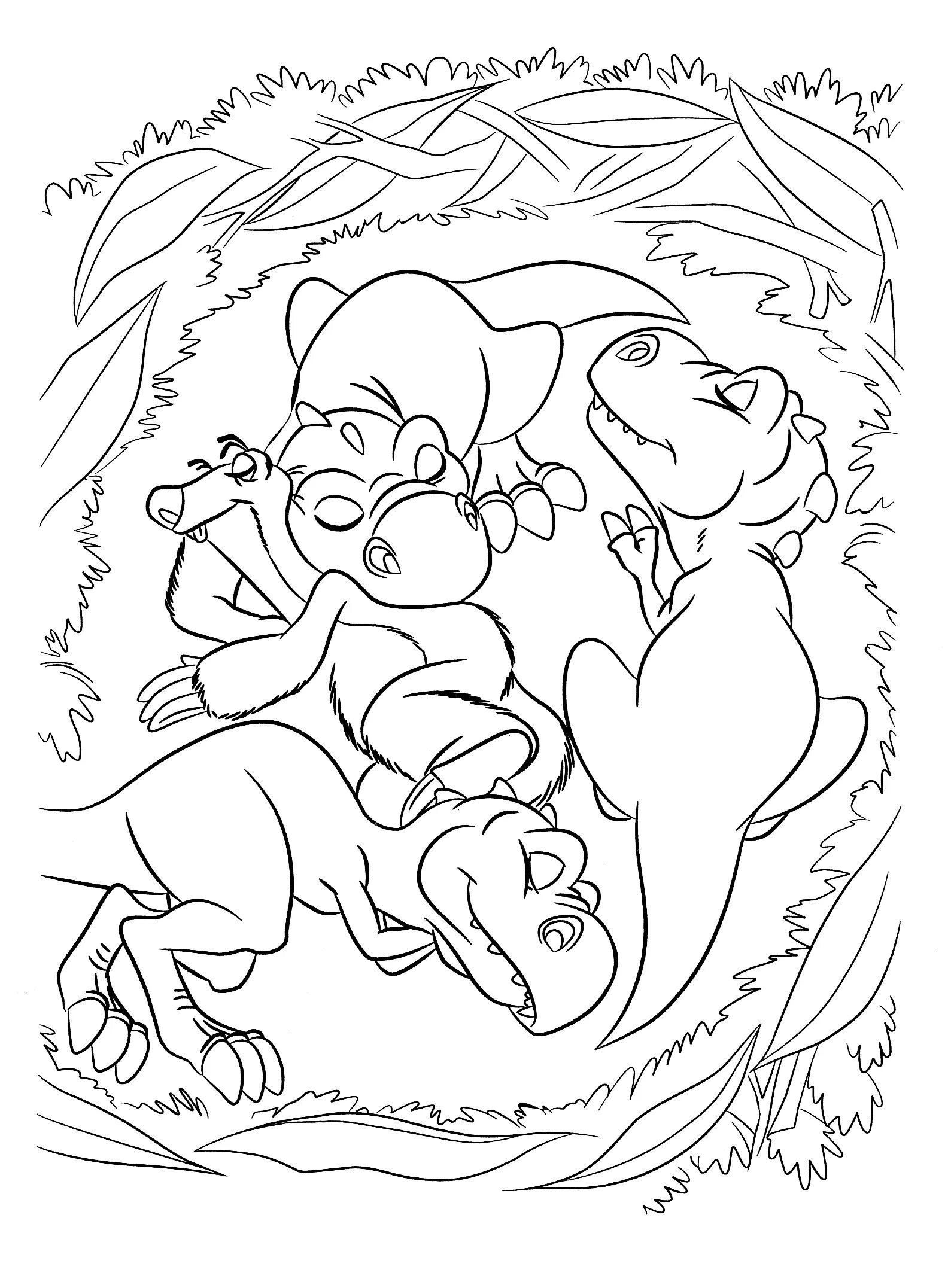 Regal ice age 3 coloring page