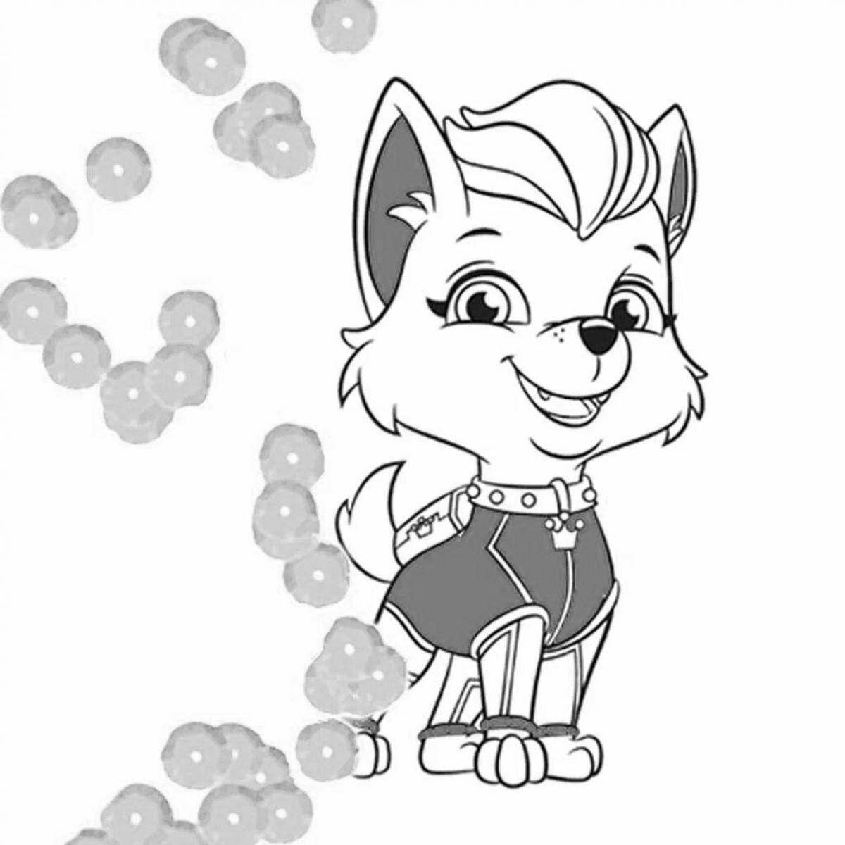 Sweet paw patrol coloring page