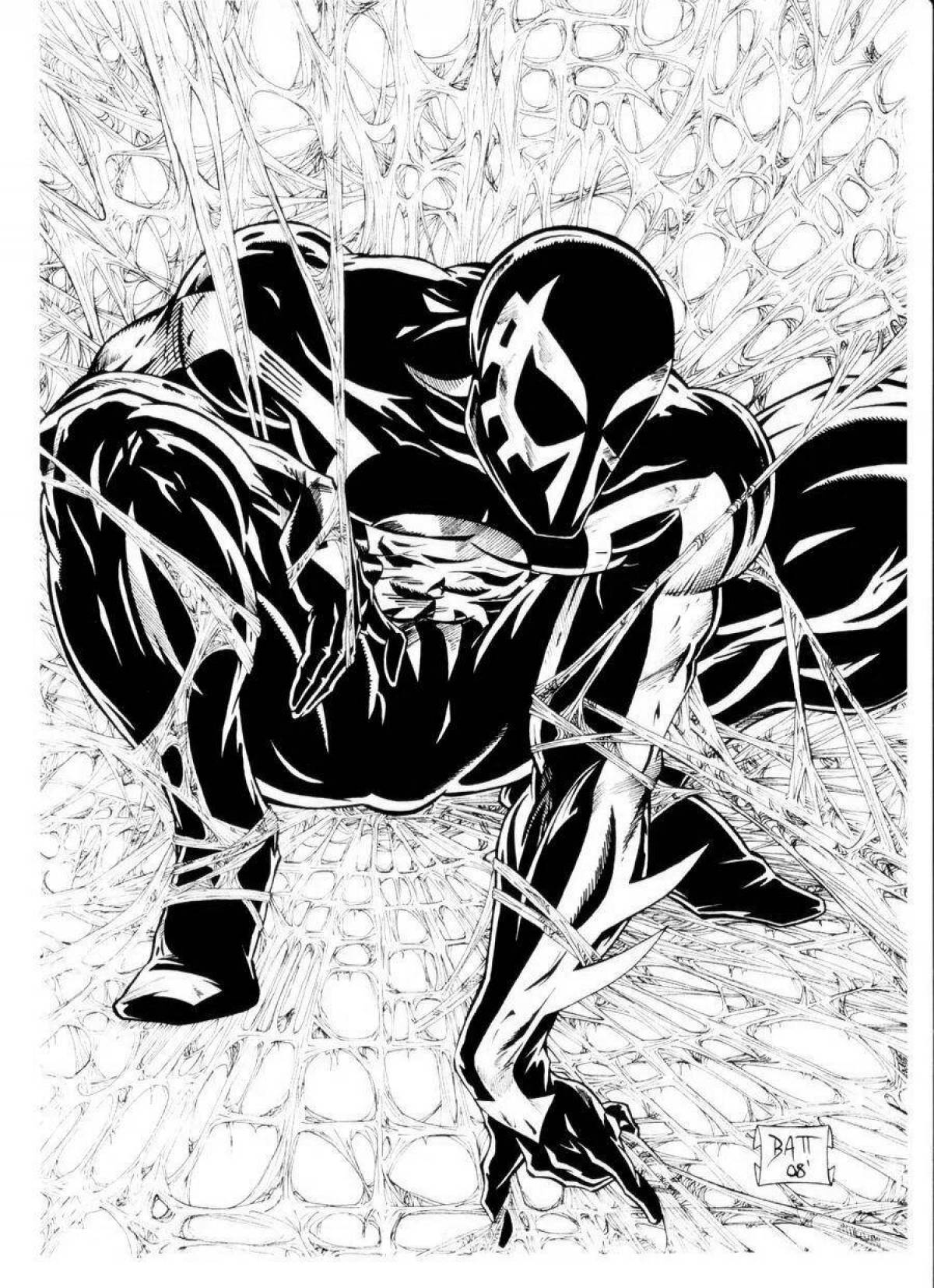 Великолепная раскраска человек-паук 2099