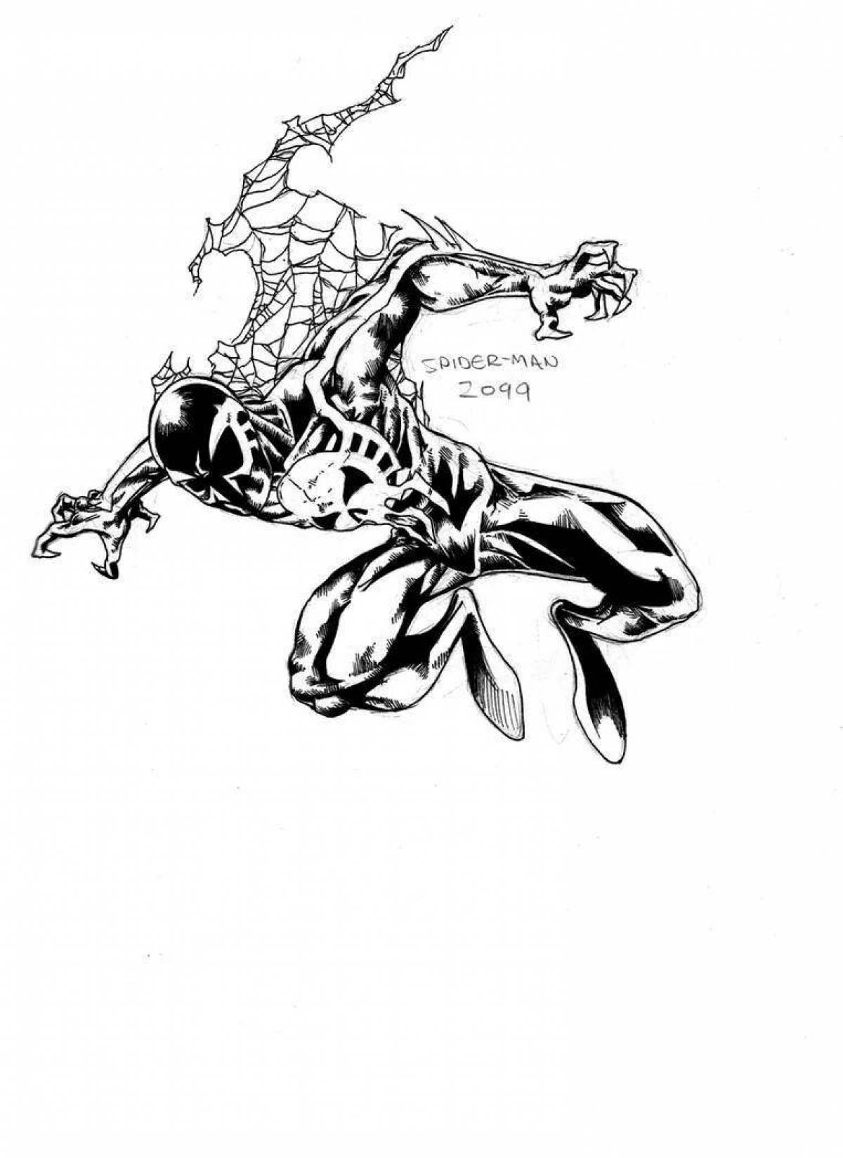 Spider-Man 2099 Grand Coloring Page