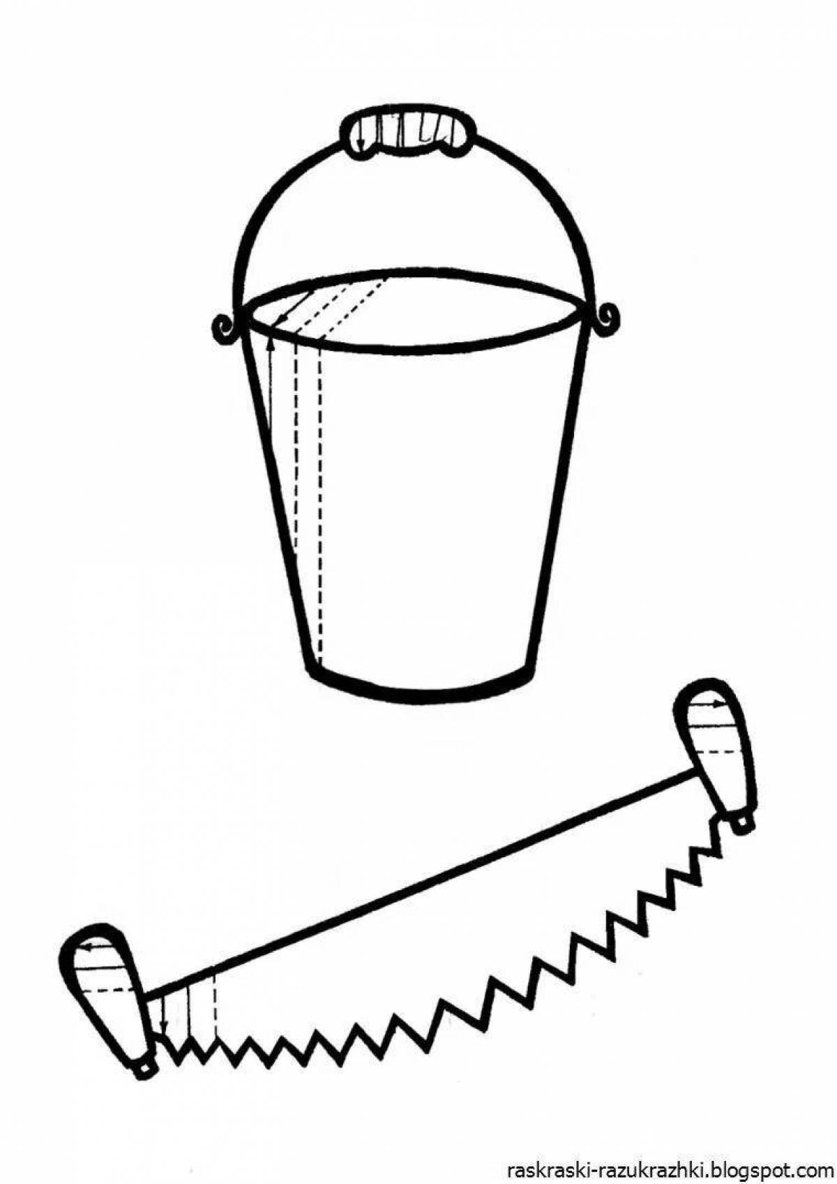 Привлекательная пила-раскраска для малышей