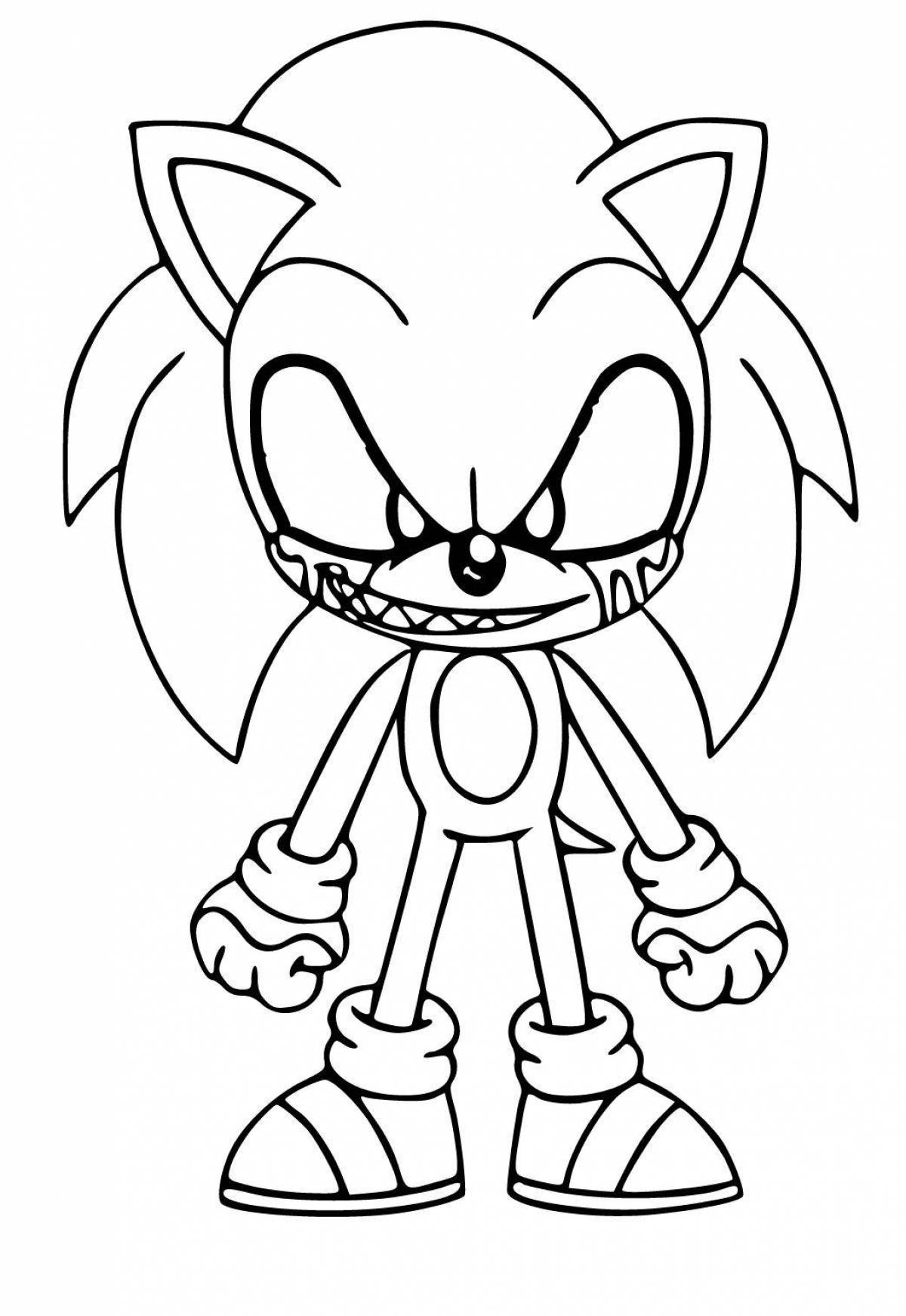 Great sonic coloring book