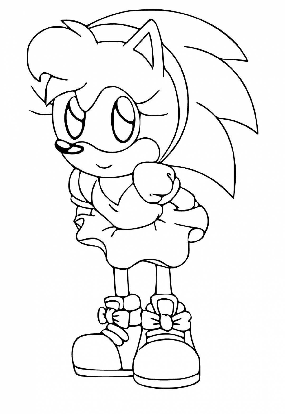 Fun coloring sonic