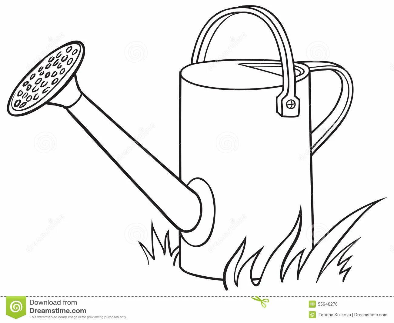 Wonderful coloring watering can for kids
