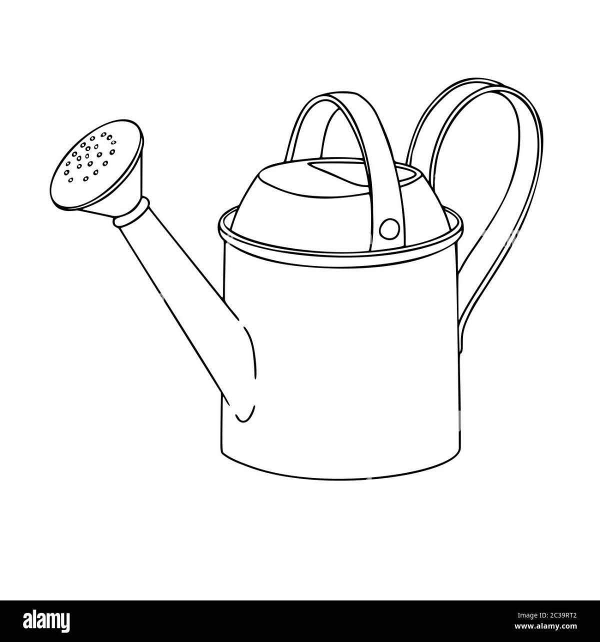 Amazing watering can coloring book for kids