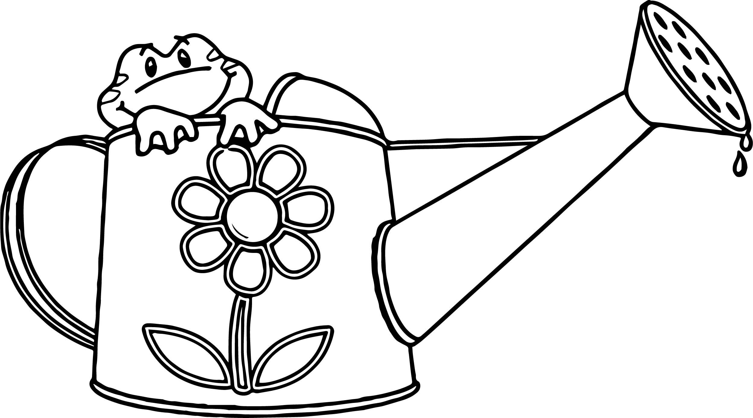 Amazing watering can coloring book for preschoolers