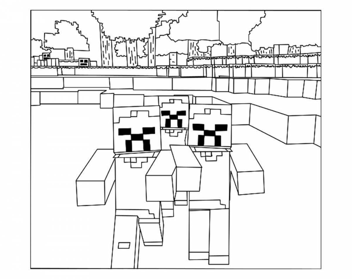 Delightful minecraft compote blogger coloring