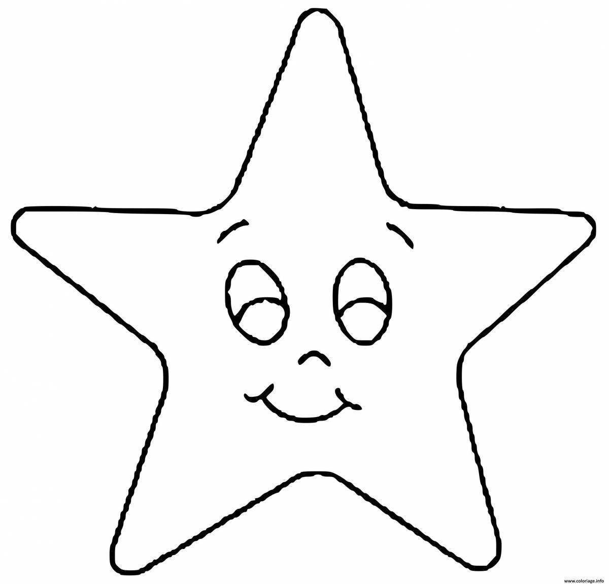 Jolly star coloring book for kids