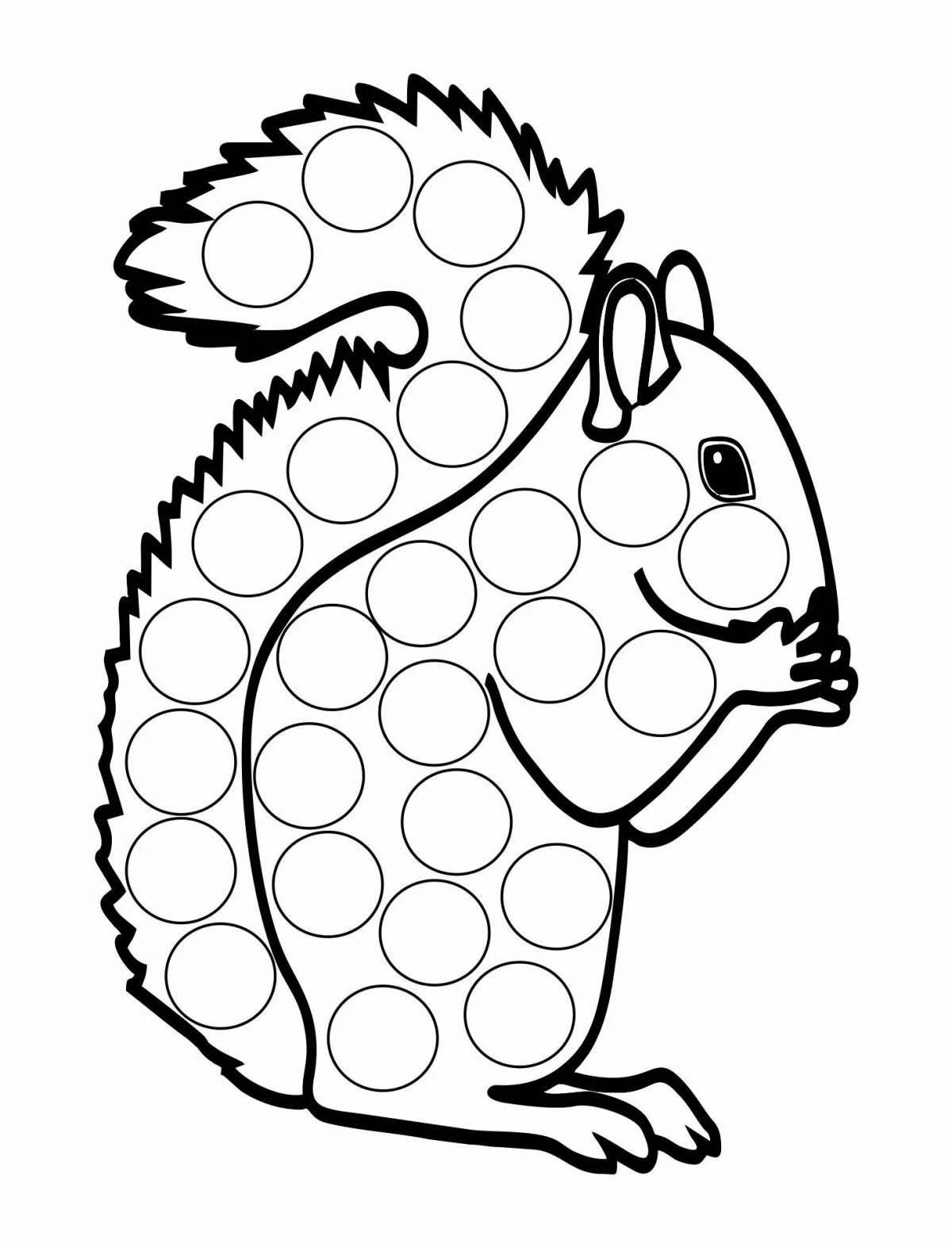 Intricate cotton swab pattern