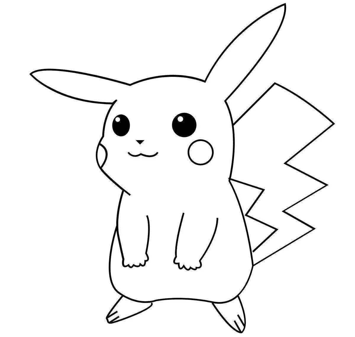 Exquisite pikachu christmas coloring book
