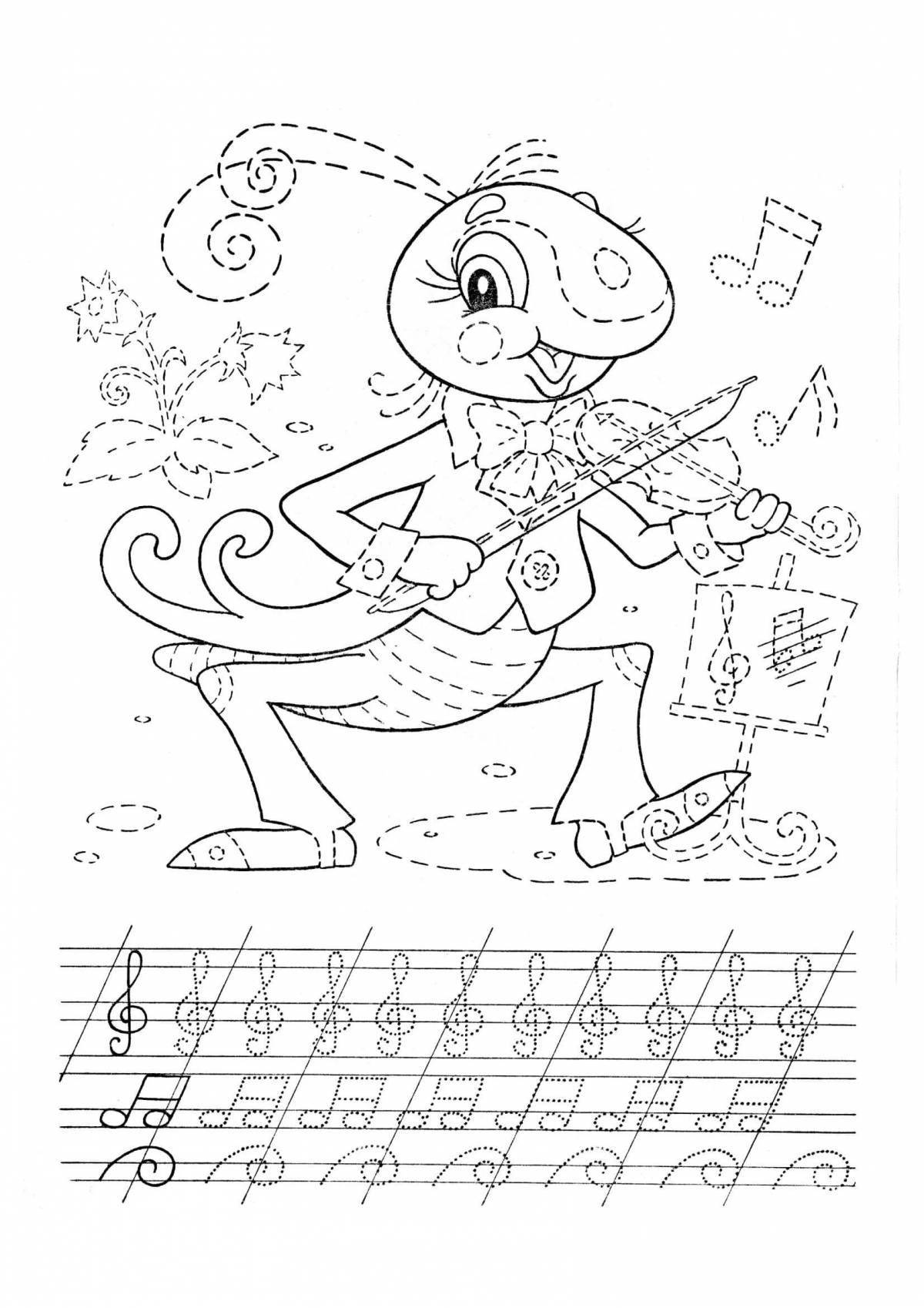 Charming music grade 1 coloring book