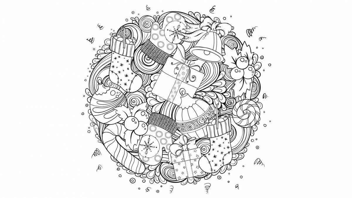 Photo Joyful anti-stress pop it coloring book