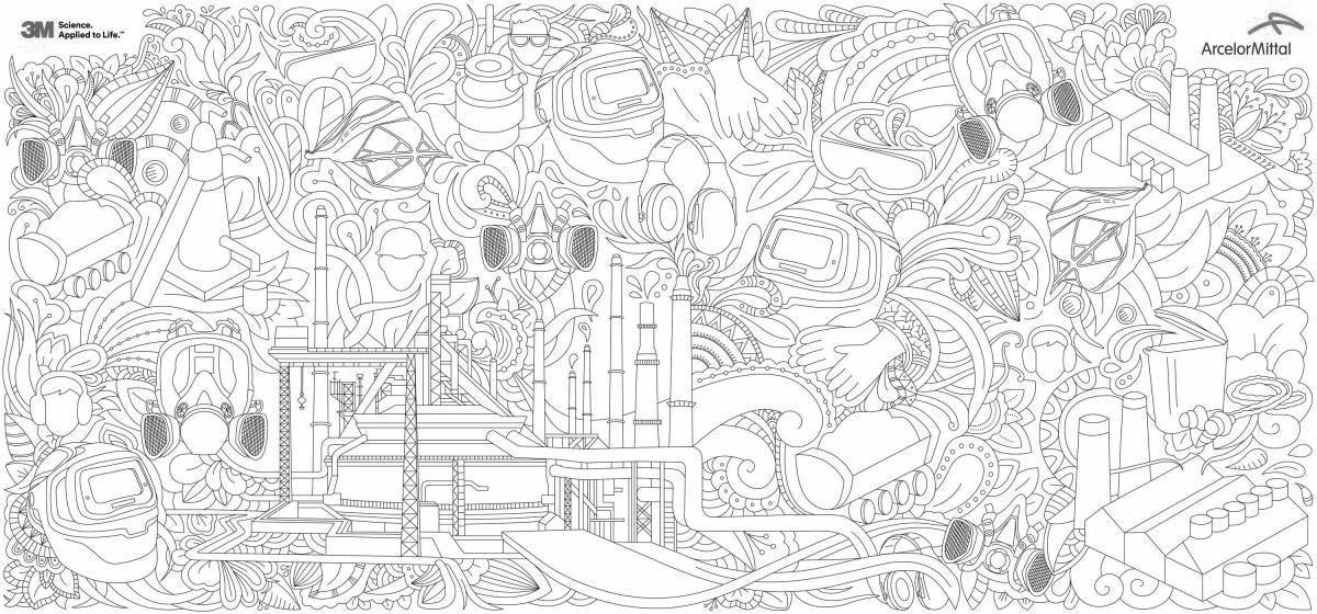 Photo Invigorating coloring pop it antistress