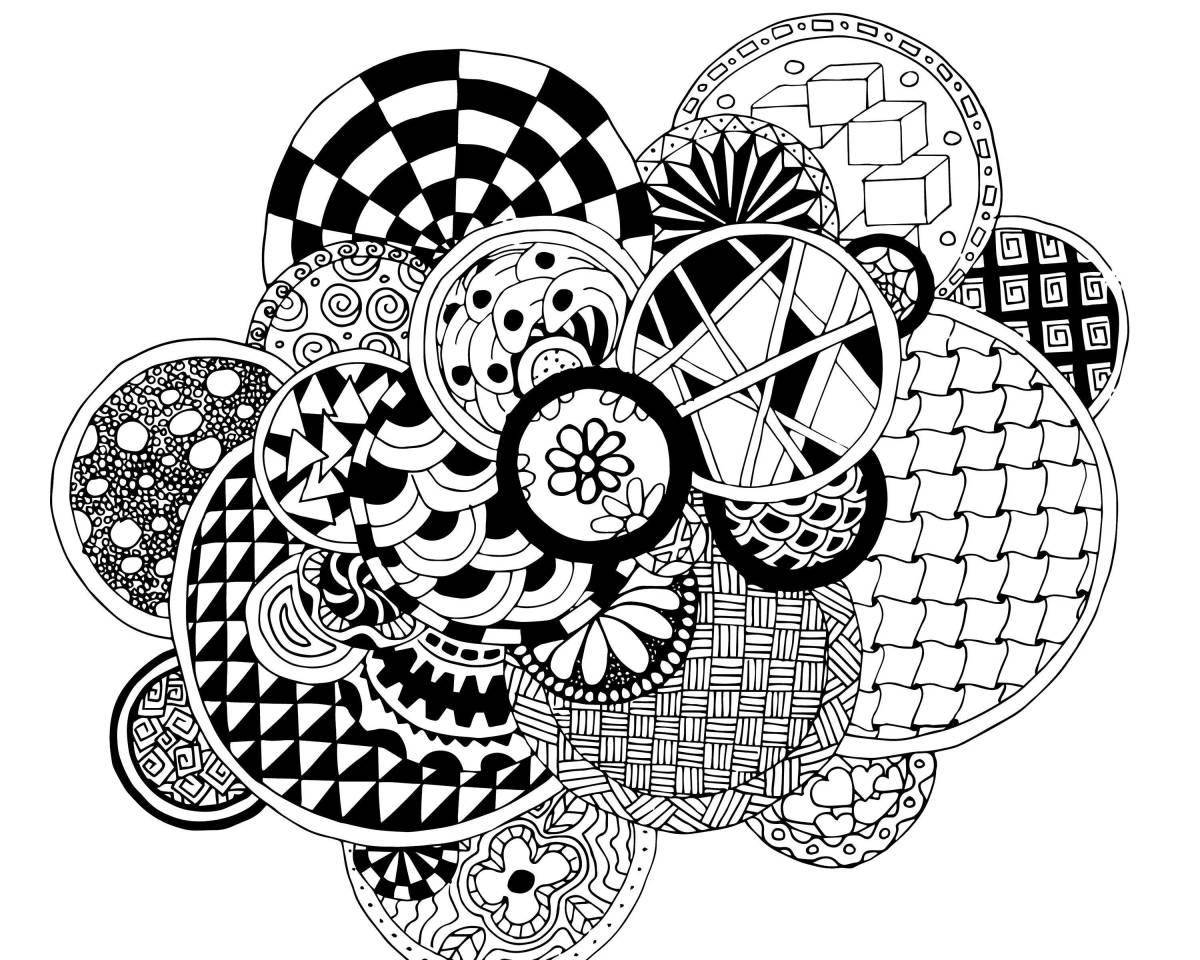 Pop it exciting anti-stress coloring book
