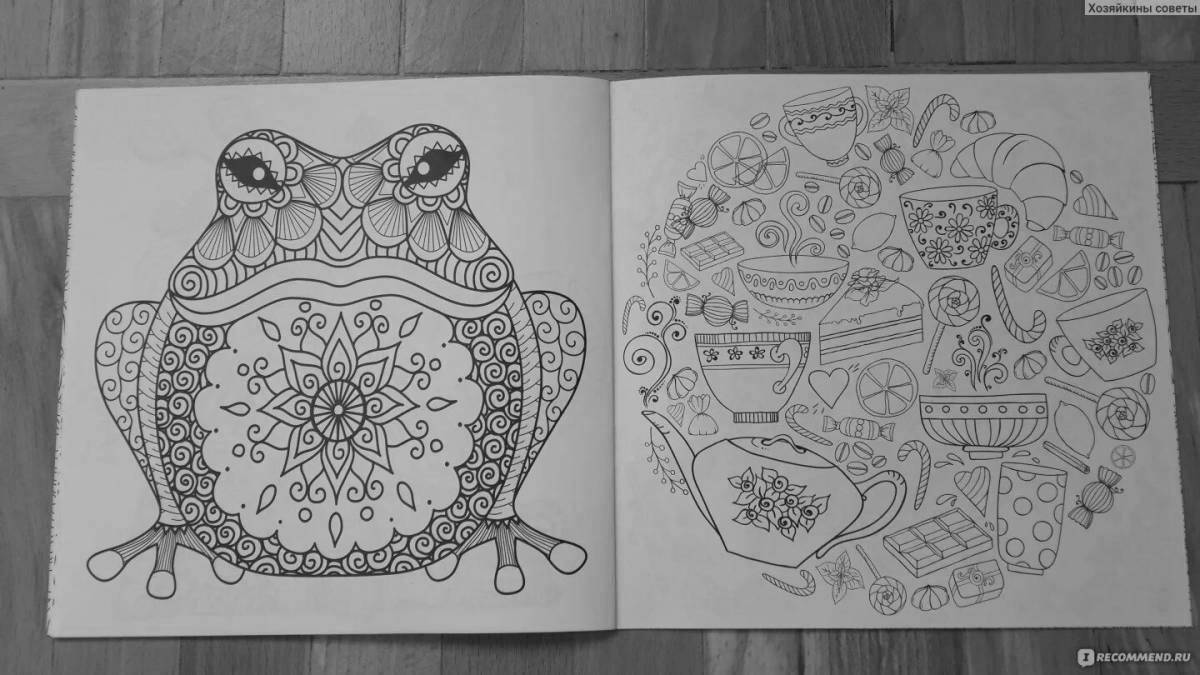 Photo Pop it fun anti-stress coloring book