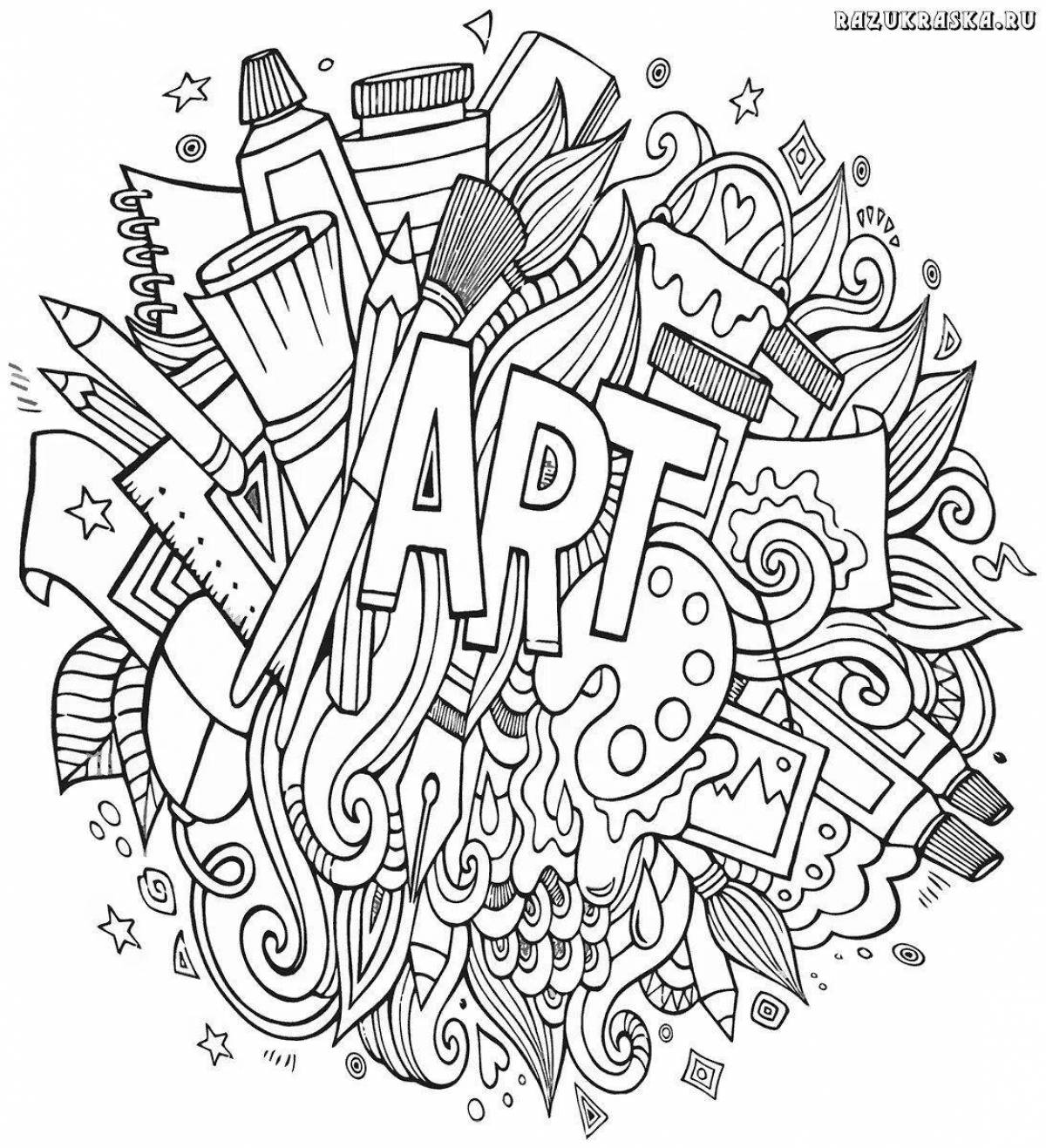 Photo Fascinating pop it anti-stress coloring book