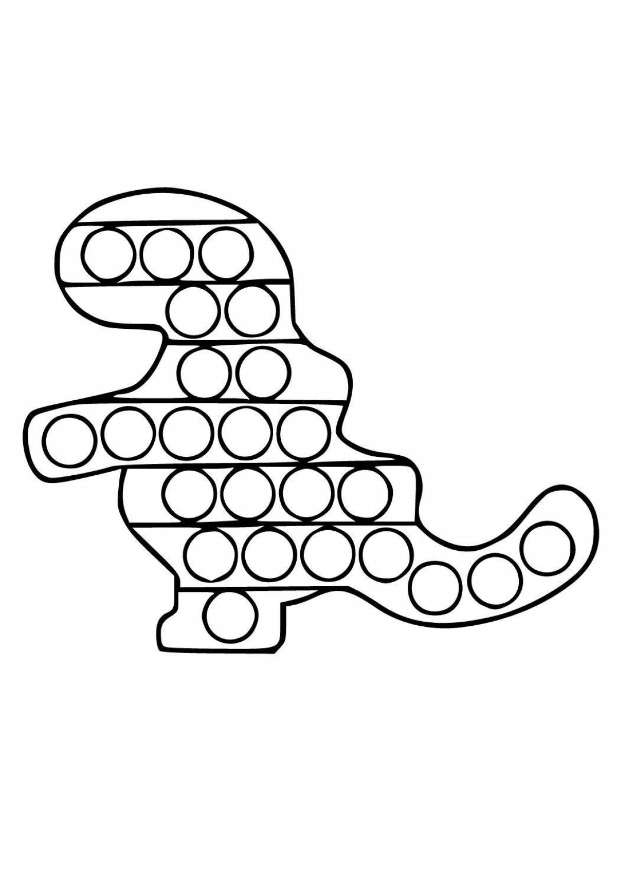 Photo Hypnotic pop it antistress coloring page