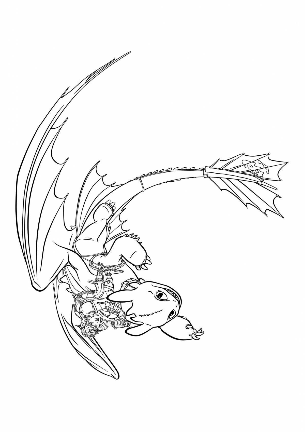 How to train your dragon 2 coloring page