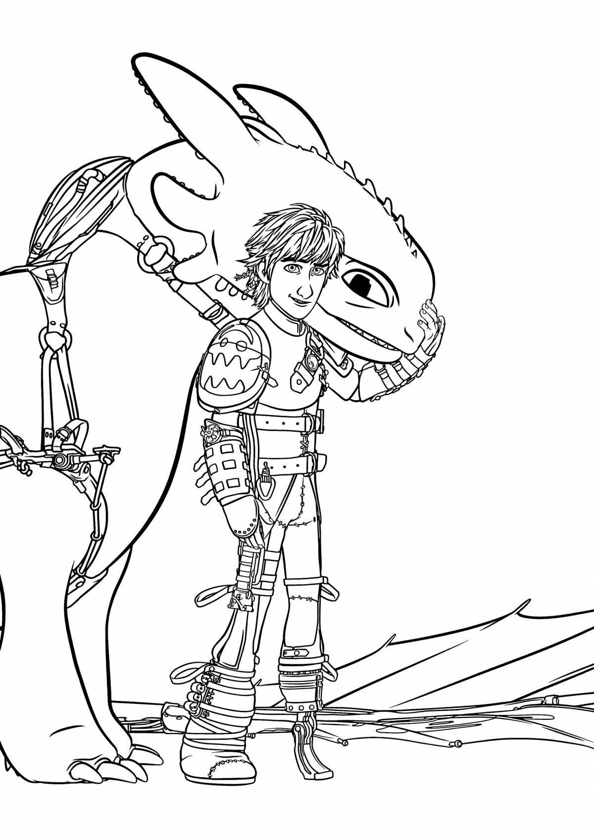 Charming how to train your dragon 2 coloring book