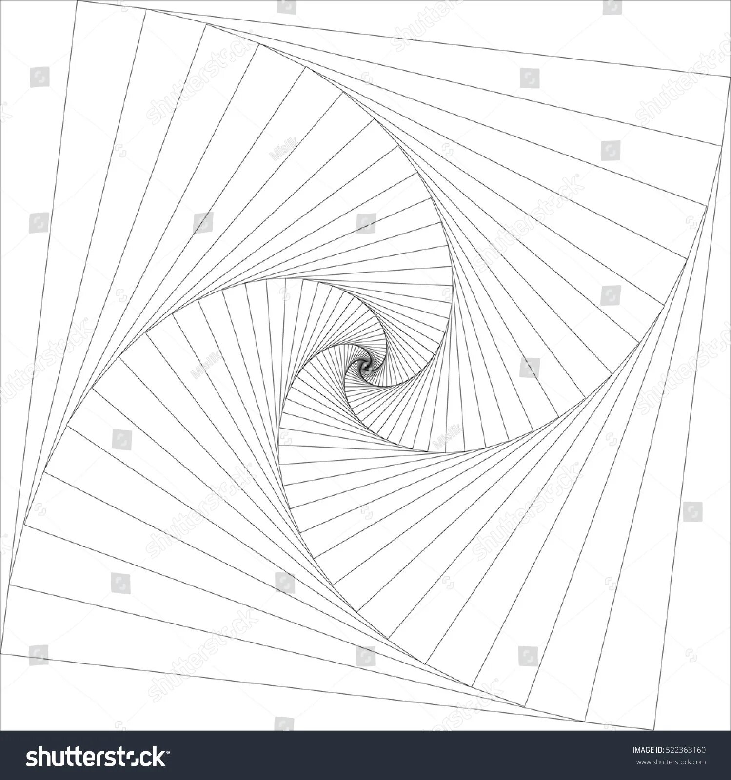 Привлекательная программа spiral coloring page