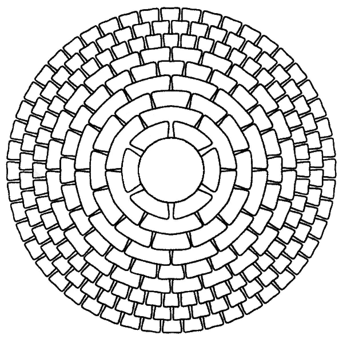 Artistic spiral coloring