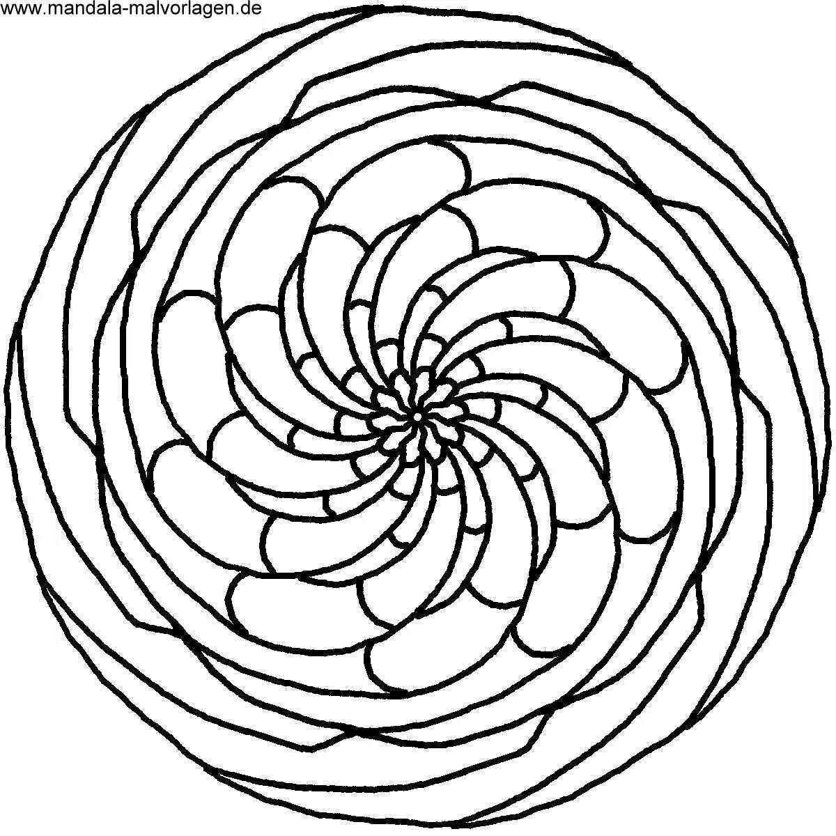 Outstanding program spiral coloring page