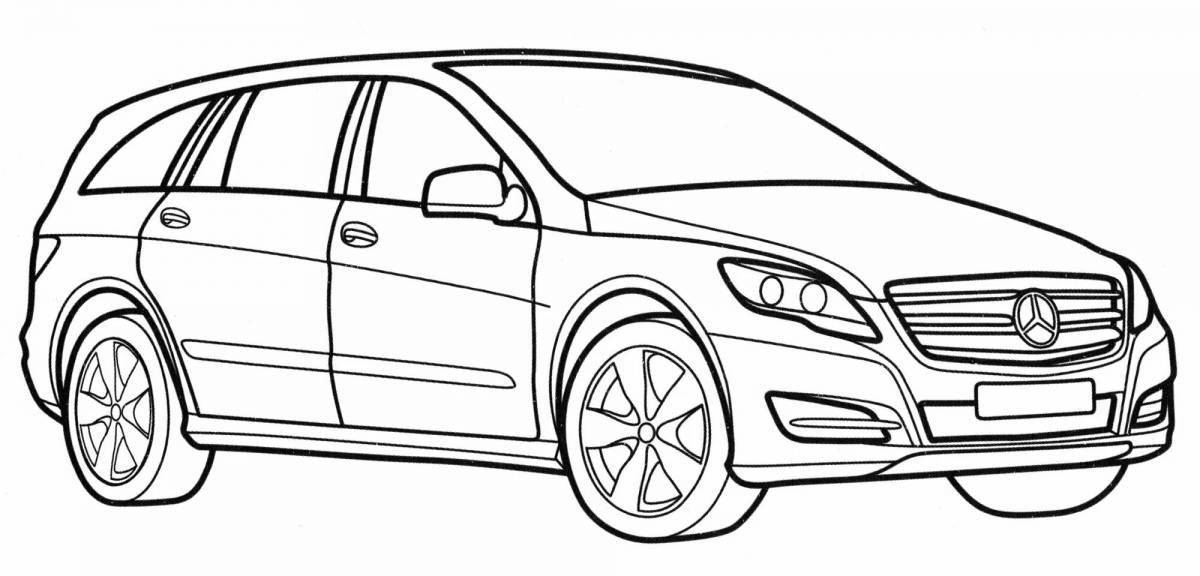 Great mercedes coloring book for kids
