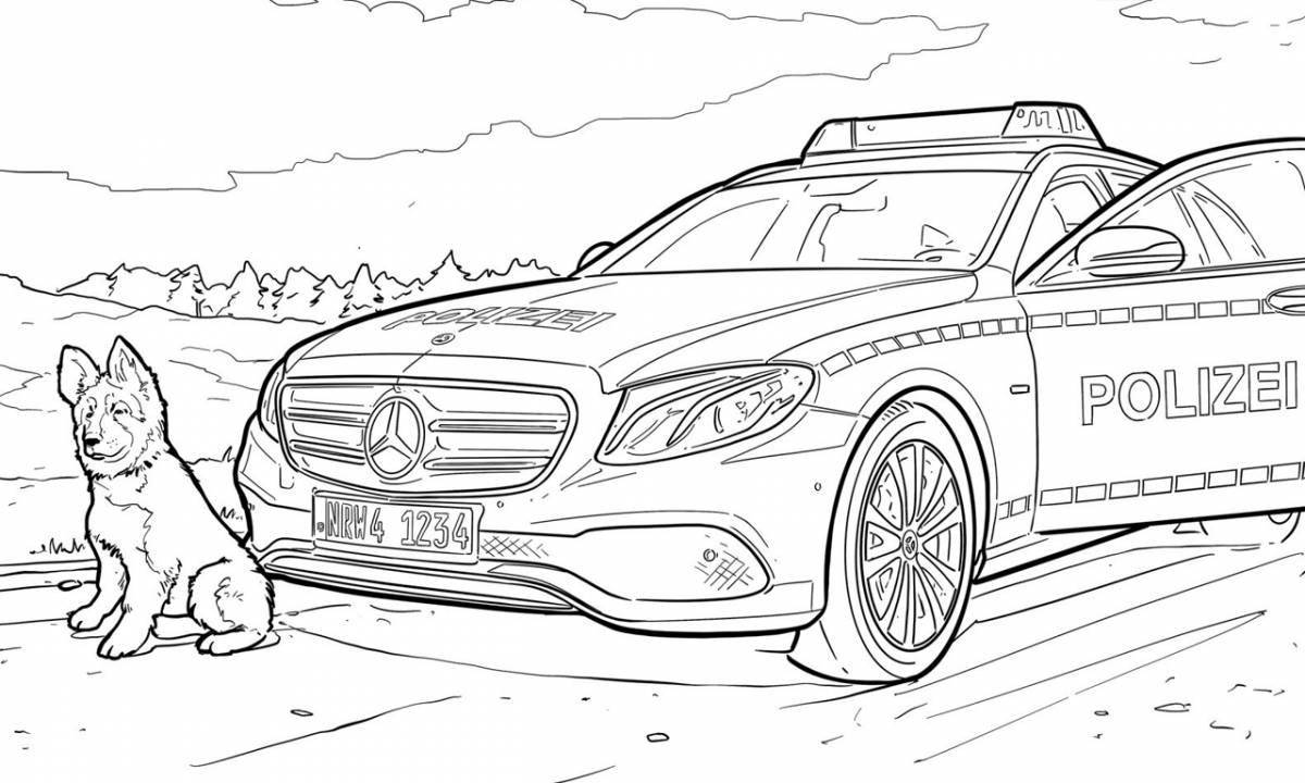 Charming mercedes car coloring book for kids
