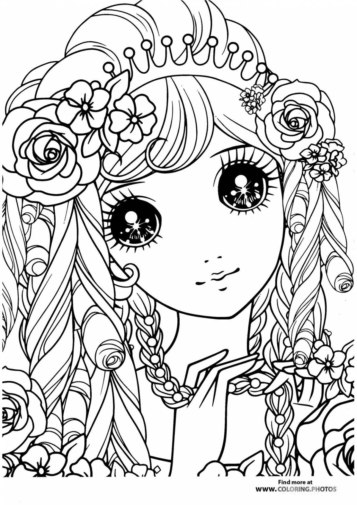 Charming coloring book for girls 11 years old cute