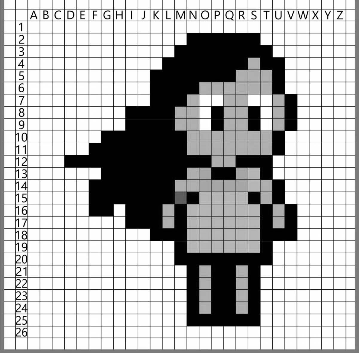 Ослепительный пиксель-арт 2 по номерам