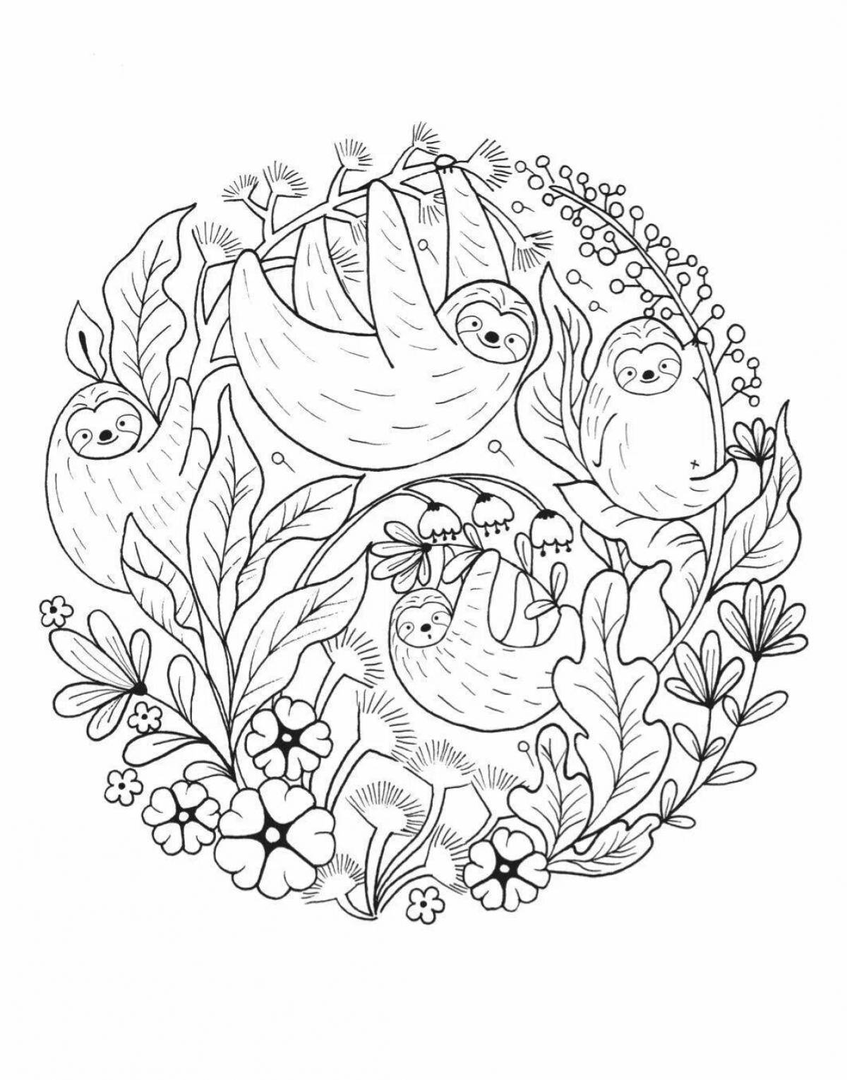 Grand coloring page million mermaids lulu mayo